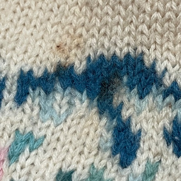 Vintage Outback Red Women's Medium Floral Cardigan Sweater 100% Wool Knit - Picture 16 of 16